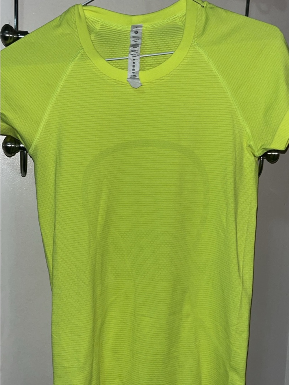 lululemon athletica Neon Yellow Short Sleeve Tee